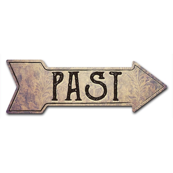 Past Arrow Decal Funny Home Decor 36in Wide